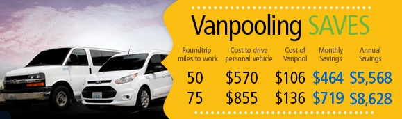 Pierce Transit vanpooling saves money EDB Tacoma County
